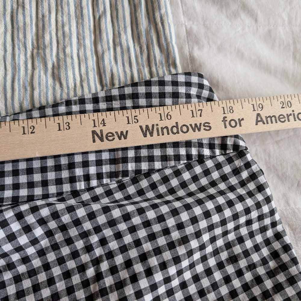 Black and White Checkered Pants Zac & Rachel Cropped XL - Picture 2 of 5